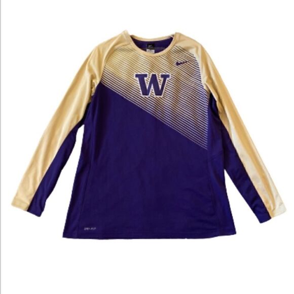 Nike Washington Huskies Long Sleeve Fearless Shootaround Shirt Size XL - Picture 1 of 12